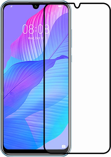 Huawei P Smart S ile Uyumlu Çerçeveli Tam Kaplayan Temperli Ekran Koruyucu - FC003