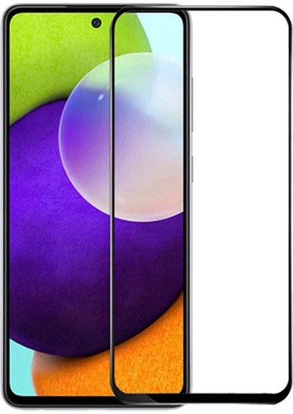 Samsung Galaxy A52 ile Uyumlu Çerçeveli Tam Kaplayan Temperli Ekran Koruyucu - FC003