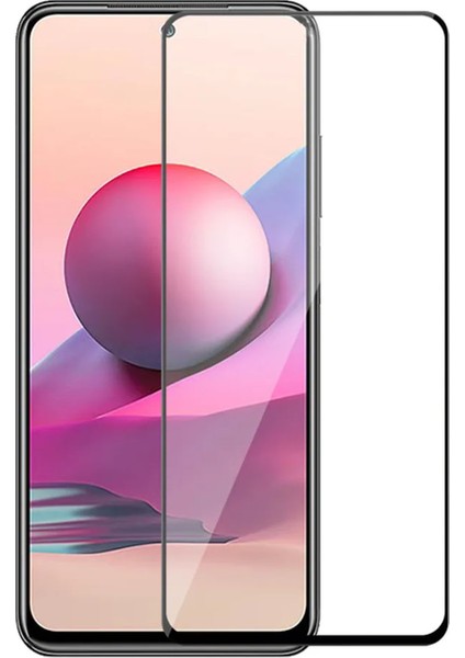 Xiaomi Redmi Note 10S ile Uyumlu Çerçeveli Tam Kaplayan Temperli Ekran Koruyucu - FC003