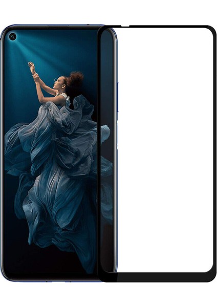 Honor 20 ile Uyumlu Çerçeveli Tam Kaplayan Temperli Ekran Koruyucu - FC003