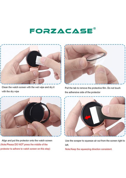 Huawei Watch Gt 3 42MM Için Çerçeveli Tam Kaplayan 3D Pet Ekran Koruyucu Film - FC016 indirimleri