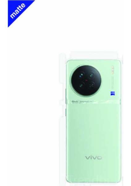 Vivo X90S Mat Arka ve Yan Kaplama Koruyucu Film