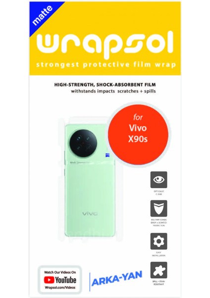 Vivo X90S Mat Arka ve Yan Kaplama Koruyucu Film fiyatları