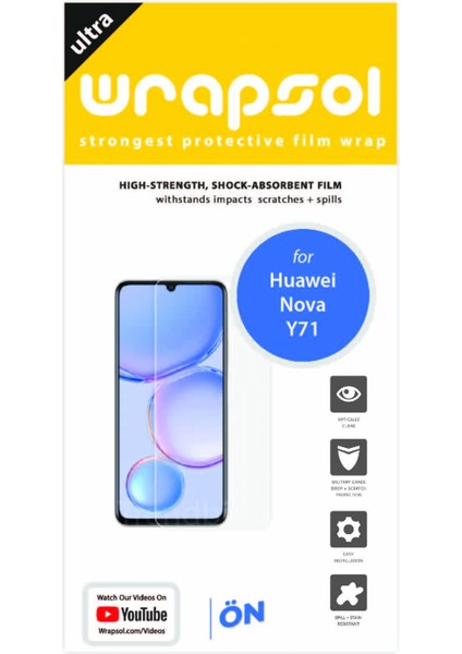 Huawei Nova Y71 Ekran Koruyucu Poliüretan Film fiyatları