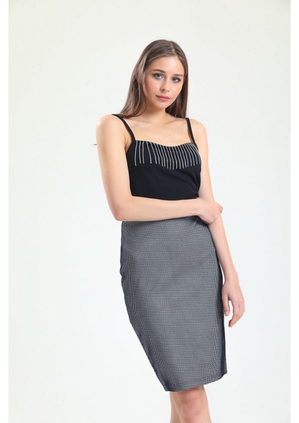 File Kaplamalı Kalem Etek | ETK14855