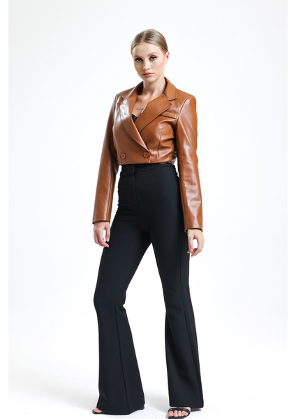 Astarlı Deri Kısa Ceket CKT34324 modelleri