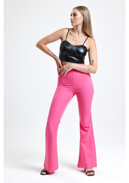 Ispanyol Paça Fermuarlı Cepli Hürrem Pantolon | PNT35010 fiyatları