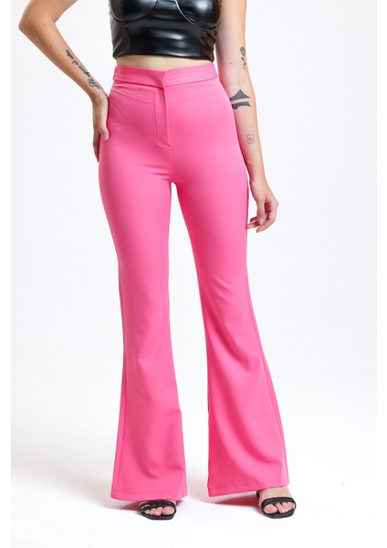 Ispanyol Paça Fermuarlı Cepli Hürrem Pantolon | PNT35010 fırsatları