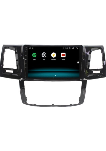 Toyota Hilux Android 10 Multimedya Carplay 2gb Ram + 32GB HDD Navigasyon Ekran