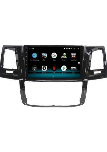 Toyota Hilux Android 10 Multimedya Carplay 2gb Ram + 32GB HDD Navigasyon Ekran