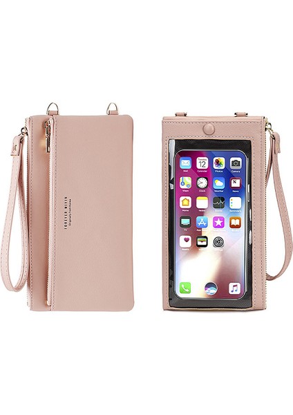 Telefon Çantası Dokunmatik Ekran Omuz Çantası Cüzdan Çantası (Yurt Dışından)