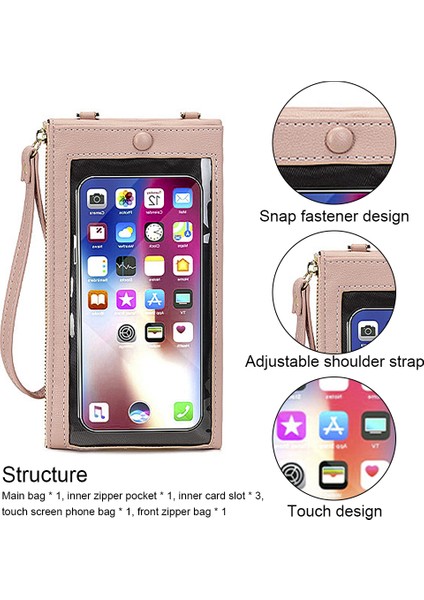 Telefon Çantası Dokunmatik Ekran Omuz Çantası Cüzdan Çantası (Yurt Dışından) modelleri