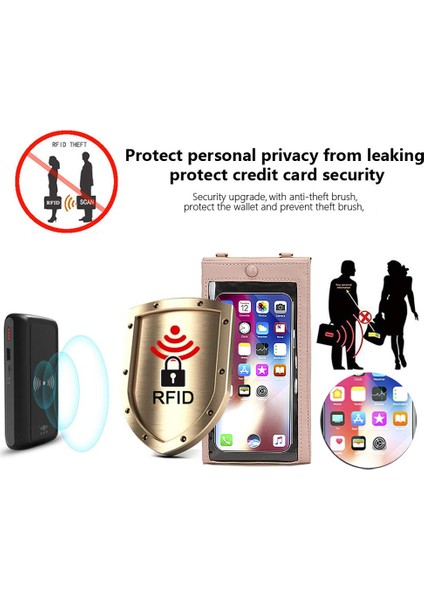 Telefon Çantası Dokunmatik Ekran Omuz Çantası Cüzdan Çantası (Yurt Dışından) fırsatları