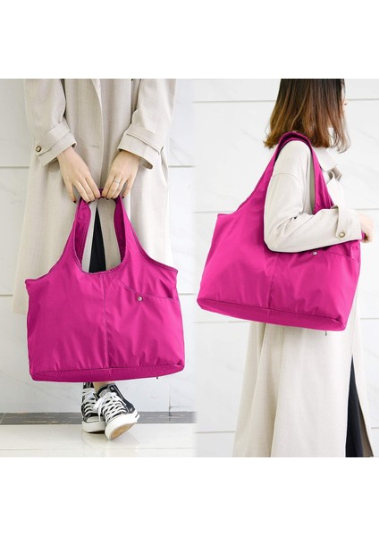 Kadın Moda Tote - Suya Dayanıklı Naylon Omuz Çantası (Yurt Dışından)
