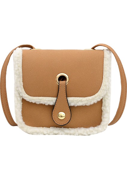 Peluş Çanta Çocuk Crossbody Çanta Moda Mini Kızın Tek Omuz Çantası (Yurt Dışından)