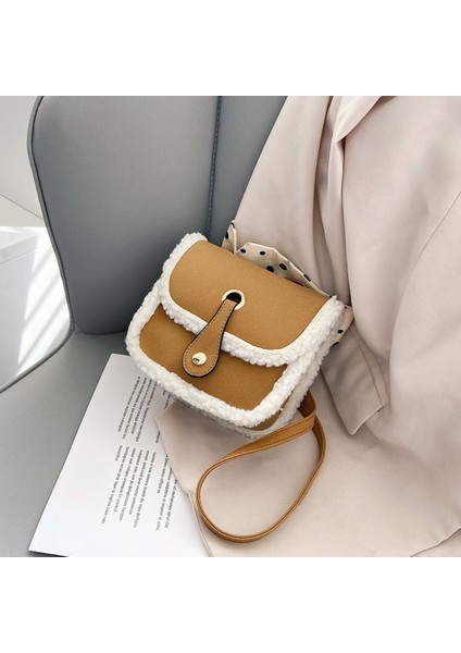 Peluş Çanta Çocuk Crossbody Çanta Moda Mini Kızın Tek Omuz Çantası (Yurt Dışından)