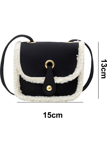 Peluş Çanta Çocuk Crossbody Çanta Moda Mini Kızın Tek Omuz Çantası (Yurt Dışından)