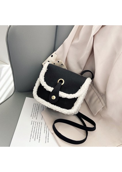 Peluş Çanta Çocuk Crossbody Çanta Moda Mini Kızın Tek Omuz Çantası (Yurt Dışından)