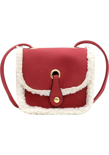 Peluş Çanta Çocuk Crossbody Çanta Moda Mini Kızın Tek Omuz Çantası (Yurt Dışından)