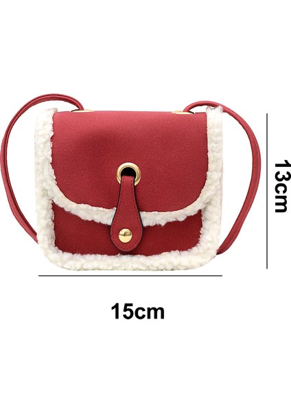 Peluş Çanta Çocuk Crossbody Çanta Moda Mini Kızın Tek Omuz Çantası (Yurt Dışından)