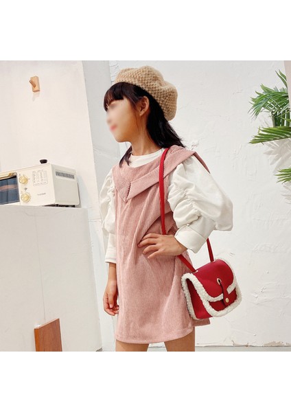 Peluş Çanta Çocuk Crossbody Çanta Moda Mini Kızın Tek Omuz Çantası (Yurt Dışından)