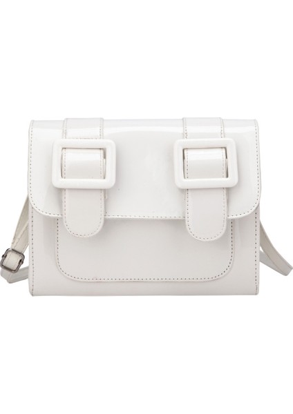 Kadın Deri Messenger Çanta: Düz Renk Clutch (Yurt Dışından)