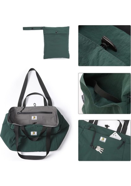Katlanabilir Spor Çantası - Erkekler ve Kadınlar Için Hafif Spor Tote (Yurt Dışından)