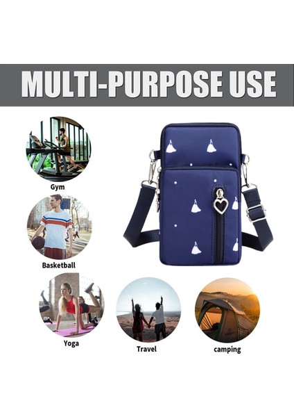 2li Kadın Fermuarlı Crossbody Çanta - Cep Telefonu Çantası (Yurt Dışından)