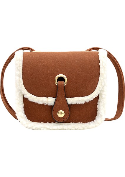 Peluş Çanta Çocuk Crossbody Çanta Moda Mini Kızın Tek Omuz Çantası (Yurt Dışından)