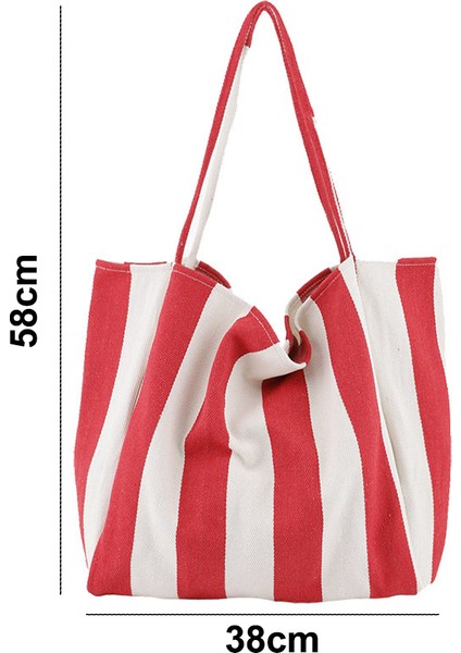 Navy Stripes Everything Tote Çanta - Bagaj ve Plaj Çantası (Yurt Dışından)