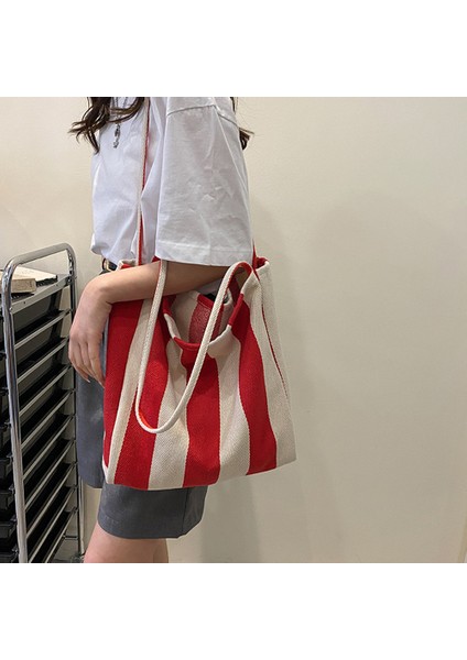 Navy Stripes Everything Tote Çanta - Bagaj ve Plaj Çantası (Yurt Dışından)