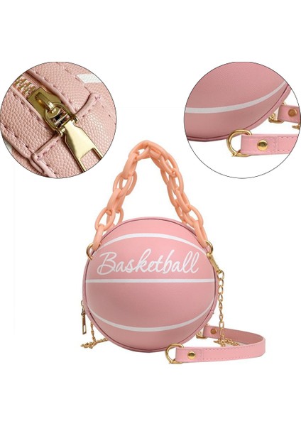 Kadın Basketbol Şekilli Mini Zincir Çanta Omuz Messenger Çanta (Yurt Dışından) modelleri