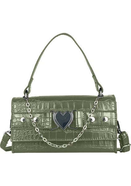 Moda Tek Omuz Zincirli Kare Çanta: Trendy Niche Crossbody (Yurt Dışından)