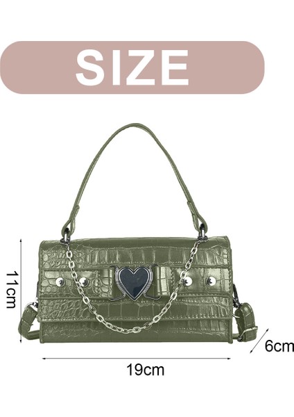Moda Tek Omuz Zincirli Kare Çanta: Trendy Niche Crossbody (Yurt Dışından)
