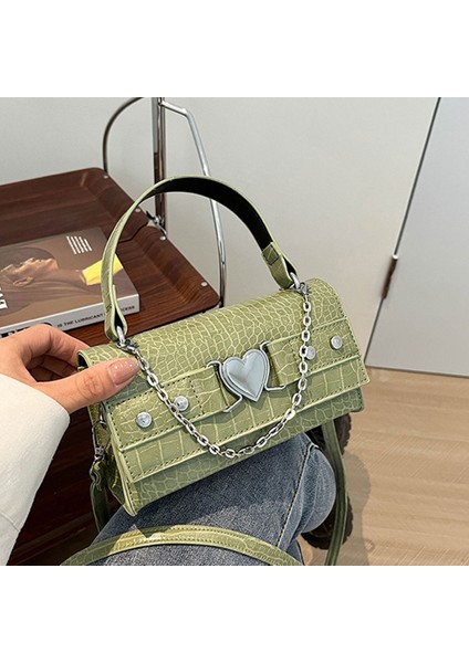 Moda Tek Omuz Zincirli Kare Çanta: Trendy Niche Crossbody (Yurt Dışından)