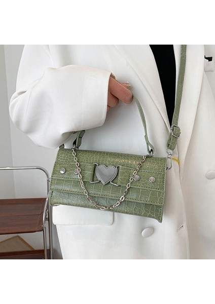 Moda Tek Omuz Zincirli Kare Çanta: Trendy Niche Crossbody (Yurt Dışından)