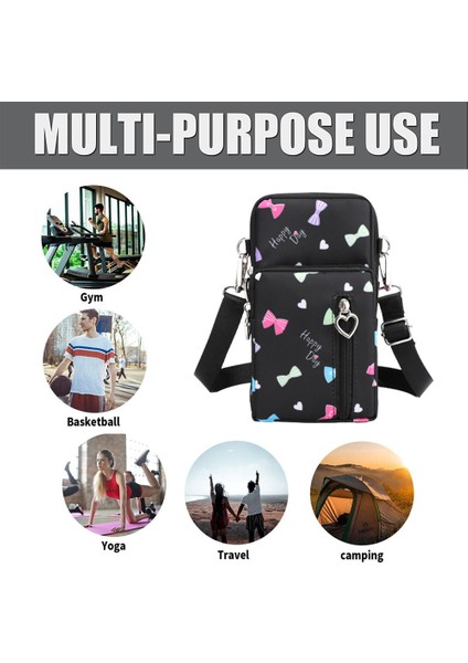 2 Adet Telefon Çantası Crossbody Spor Kol Bandı (Yurt Dışından)