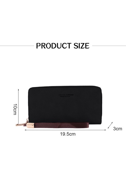 1pc Kadın Cüzdanı - Uzun Şık Elde Taşınabilir Cep Çantası (Yurt Dışından)
