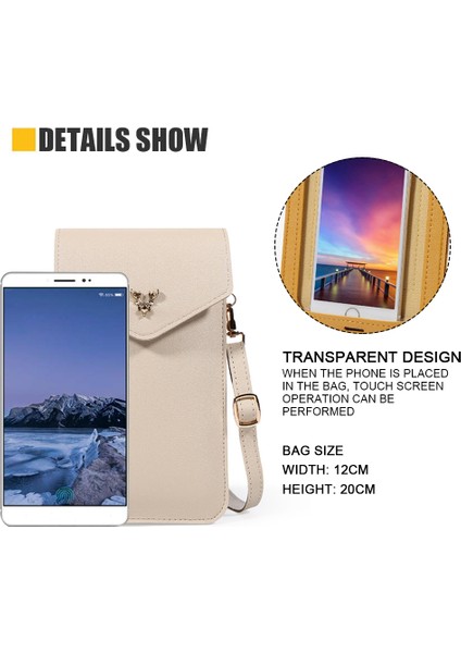 Dokunmatik Crossbody Telefon Çantası, Kart Yuvalı Omuz Çantası (Yurt Dışından)