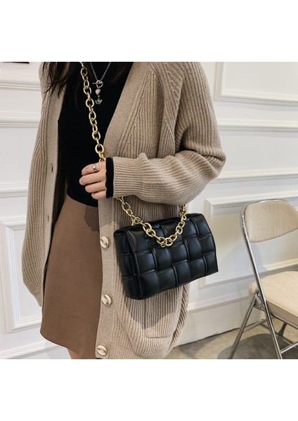 Popüler Moda Dokuma Küçük Çanta, Basit Küçük Kare Çanta (Yurt Dışından)