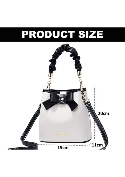 Portable Fashion Bow Bucket Bag，shoulder Diagonal Bag (Yurt Dışından) fiyatları