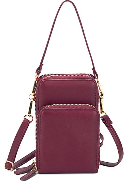 Mini Crossbody Cep Telefonu Cüzdanı, Kredi Kartı Yuvalı Cüzdan (Yurt Dışından)