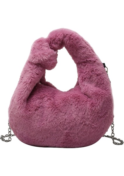 Kış Peluş Hamur Torbası Moda Çanta Taşınabilir Depolama Kılıfı (Yurt Dışından)