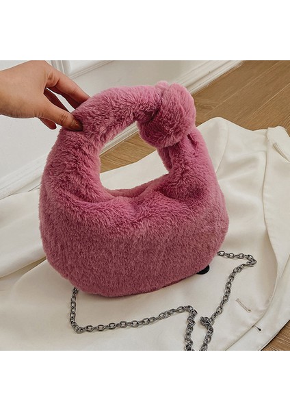 Kış Peluş Hamur Torbası Moda Çanta Taşınabilir Depolama Kılıfı (Yurt Dışından) fırsatları