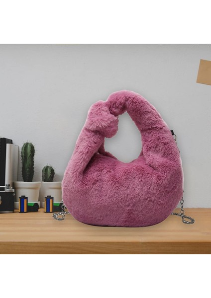 Kış Peluş Hamur Torbası Moda Çanta Taşınabilir Depolama Kılıfı (Yurt Dışından) indirimleri