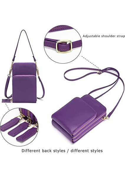 Mini Crossbody Cep Telefonu Cüzdanı, Kredi Kartı Yuvalı Cüzdan (Yurt Dışından)