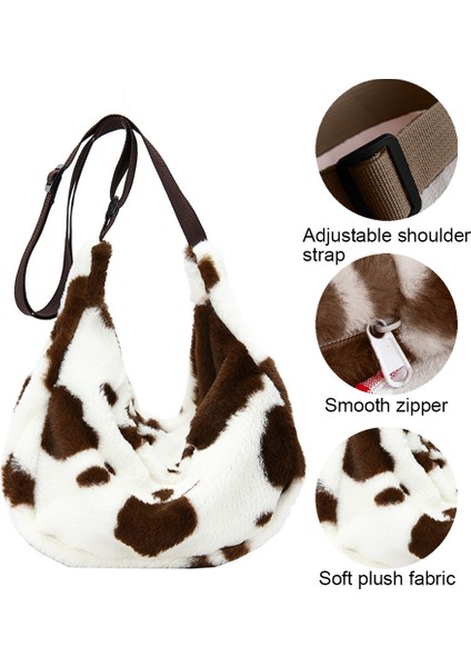 Kadın Moda Omuz Çantası Kabarık Peluş Çanta (Yurt Dışından)