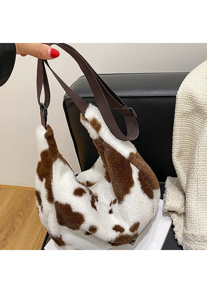 Kadın Moda Omuz Çantası Kabarık Peluş Çanta (Yurt Dışından)
