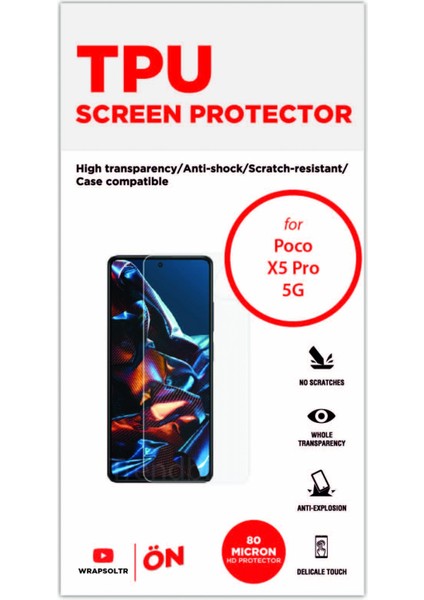 Poco X5 Pro 5g Ekran Koruyucu Tam Kaplayan Esnek Hd Film fiyatları