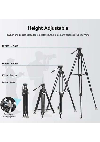 3989 AD-100 Karbon Video Tripod